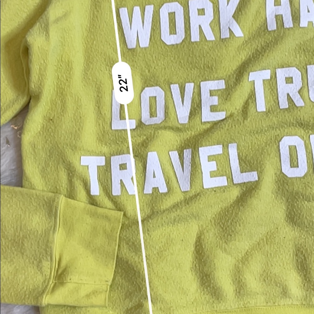 Wildfox Nevada Mantra Jumper Acid Yellow Long sleeve - Picture 5 of 5